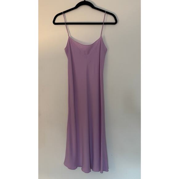 The Row Slip Dress Purple Sleeveless with Square Neckline - Picture 2 of 5
